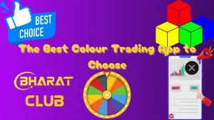 illustration text 'Bharat Club: The Best Colour Trading App to Choose'