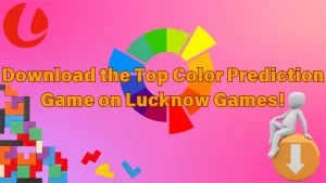 illustration text 'download color prediction game on lucknow'