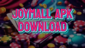 illustration text 'joymall apk download'