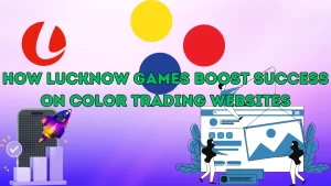 illustration text 'How Lucknow Games Boost Success on Color Trading Websites'