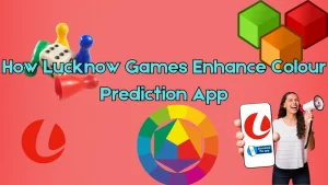 illustration text 'How Lucknow Games Enhance Colour Prediction App'