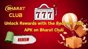 illustration text 'Unlock Rewards with the Redeem Code APK on Bharat Club'