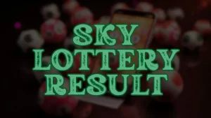 sky lottery result